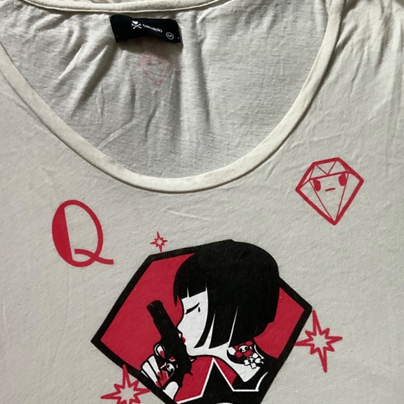 RaRe TokiDoki thin♦️Queen of Diamonds VIXEN kissing💋Gun Beige M - Picture 6 of 12